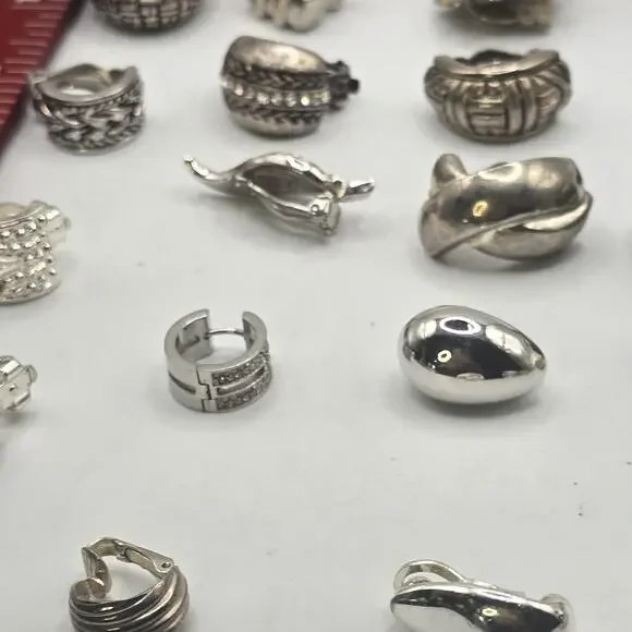 SINGLE Earrings Junk Lot 25 Pieces Mixed Color Craft Repurpose Project SKU 2959 - Picture 6 of 16